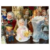 Collection of Vintage Porcelain and Ceramic Figurines