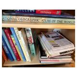 Collection of Reference Books, Dictionaries, and Magazines