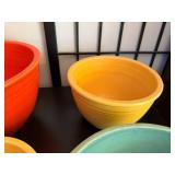 Vintage Fiesta Mixing Bowls and Reference Book Set