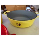 Set of 3 Descoware Belgium Cast Iron Dutch Ovens and Pots