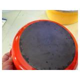 Set of 3 Descoware Belgium Cast Iron Dutch Ovens and Pots