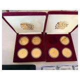 Gold Bond Stamp Books, PGA 2002 Keepsakes, Token Keychains and Grand Casino Collectible Coins Set