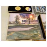 Gold Bond Stamp Books, PGA 2002 Keepsakes, Token Keychains and Grand Casino Collectible Coins Set