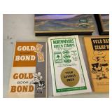 Gold Bond Stamp Books, PGA 2002 Keepsakes, Token Keychains and Grand Casino Collectible Coins Set