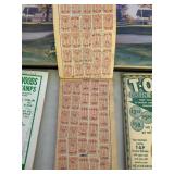 Gold Bond Stamp Books, PGA 2002 Keepsakes, Token Keychains and Grand Casino Collectible Coins Set