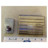 Vintage Cigarette Case with 3917 Installations Squadron Lighter