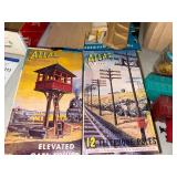 HO Scale Model Train Set with Engines, Cars, Tracks, Atlas Accessories and Scenery Pieces