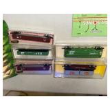 N Scale Model Train Set Collection with Tracks, Cars, Switches, Transformers, and Scenery Parts