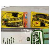 N Scale Model Train Set Collection with Tracks, Cars, Switches, Transformers, and Scenery Parts
