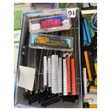 N Scale Model Train Set Collection with Tracks, Cars, Switches, Transformers, and Scenery Parts
