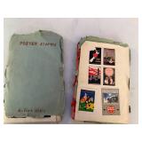 Vintage Poster Stamp Albums with Advertising and Thematic Labels Collection