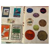 Vintage Poster Stamp Albums with Advertising and Thematic Labels Collection