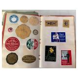 Vintage Poster Stamp Albums with Advertising and Thematic Labels Collection