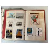 Vintage Poster Stamp Albums with Advertising and Thematic Labels Collection