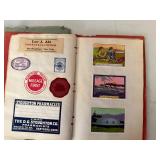 Vintage Poster Stamp Albums with Advertising and Thematic Labels Collection