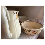 Vintage Mixed Ceramic and Porcelain Teapots and Bowls Collection