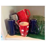 Mixed Lot of Coffee Mugs, Glassware, and Wine Glasses