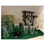 Mixed Lot of Coffee Mugs, Glassware, and Wine Glasses