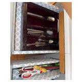 Assorted Kitchenware Lot with Bowls, Baking Dishes, Trays, and Flatware
