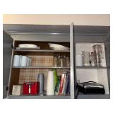Kitchenware Set with Vintage Casserole Dishes, Glassware, Pitchers, and Small Appliances