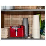 Kitchenware Set with Vintage Casserole Dishes, Glassware, Pitchers, and Small Appliances
