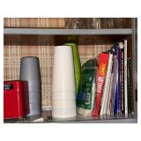 Kitchenware Set with Vintage Casserole Dishes, Glassware, Pitchers, and Small Appliances