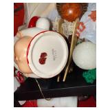 Vintage & Modern Christmas Holiday Decor Collection including Lefton Mug, Ornaments, Angels