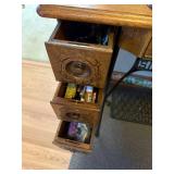 Antique Singer Treadle Sewing Machine with Ornate Wood Cabinet
