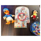 Vintage Disney Mickey Mouse and Donald Duck Toy Collection