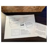 Standard Burl Finish Memorial Urn Chest Kit with Accessories