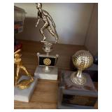 Collection of Vintage Sports Trophies and Awards