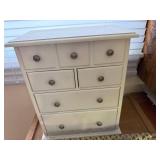 Decorative White Jewelry Organizer with Mirror, Vintage Glass Atomizer, and Mirrored Tray