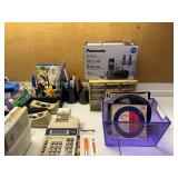 Large Lot of Assorted Office Supplies and Organizers