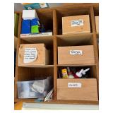Office Supplies Storage Organizer with Labeled Compartments