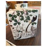 Fringe Studio Porcelain Tea Jar with Adam and Eve Scene