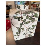 Fringe Studio Porcelain Tea Jar with Adam and Eve Scene