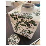 Fringe Studio Porcelain Tea Jar with Adam and Eve Scene