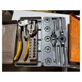 Set of 4 Vintage Tool Kits Including Tap and Die, Punch, and Flaring Tools