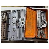 Set of 4 Vintage Tool Kits Including Tap and Die, Punch, and Flaring Tools