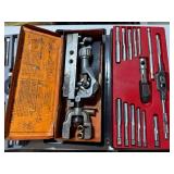 Set of 4 Vintage Tool Kits Including Tap and Die, Punch, and Flaring Tools