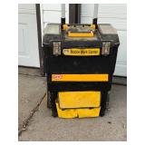 Mobile Work Center Toolbox with Assorted Hand Tools and Hardware