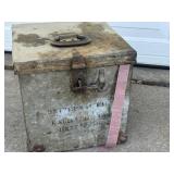 Vintage Universal Fuel Exchange Metal Storage Box