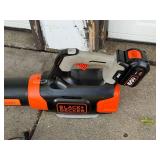 Black+Decker 60V Cordless Leaf Blower with Battery and Charger Working Condition