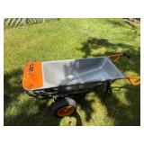 Worx Wheelbarrow with Steel Tub and Dual Wheels