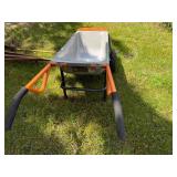 Worx Wheelbarrow with Steel Tub and Dual Wheels