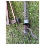 Group of Antique Tools including an Antique Hand Truck and Post Hole Digger