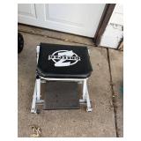 Creeper Rolling Shop Stool with Padded Seat