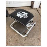 Creeper Rolling Shop Stool with Padded Seat