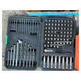 Mixed Hand Tool and Bit Set with Hammers, Drill Bits, and Wood Carving Tools