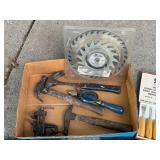 Mixed Hand Tool and Bit Set with Hammers, Drill Bits, and Wood Carving Tools